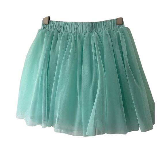 Hanna Andersson Aqua Tulle Skirt Girl's Size 5 - Picture 3 of 4